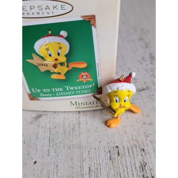 Hallmark up to tweetop Tweety Bird vintage ornament Xmas miniature - Picture 1 of 6